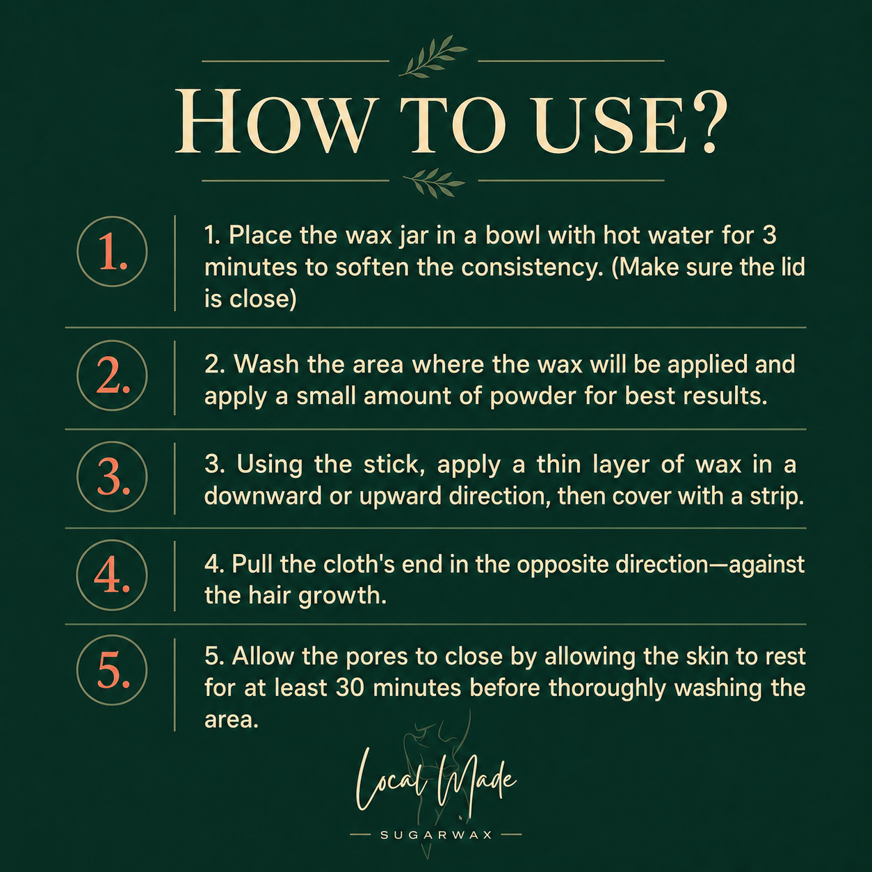 How-To Content created for Local Made Sugarwax