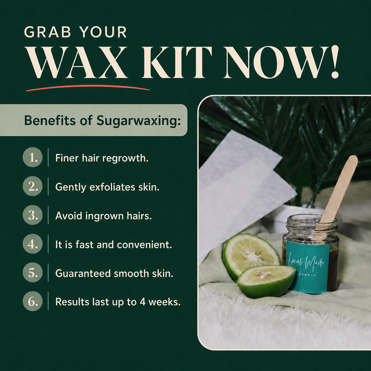 Product Promotion created for Local Made Sugarwax