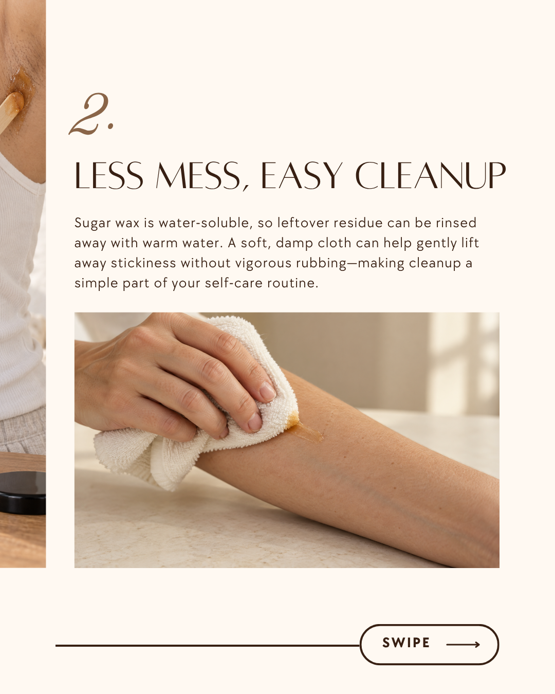 Less mess, easy cleanup